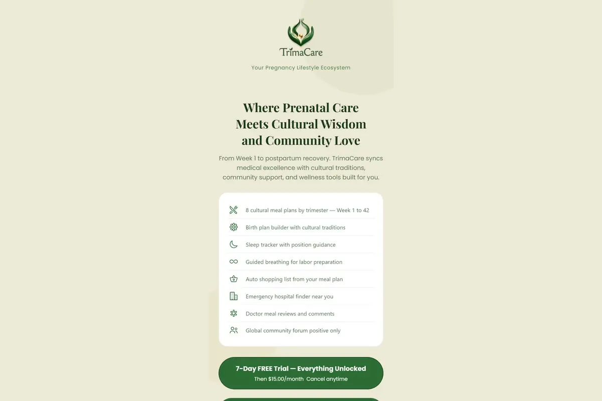 TriMaCare - Multilingual Pregnancy Platform