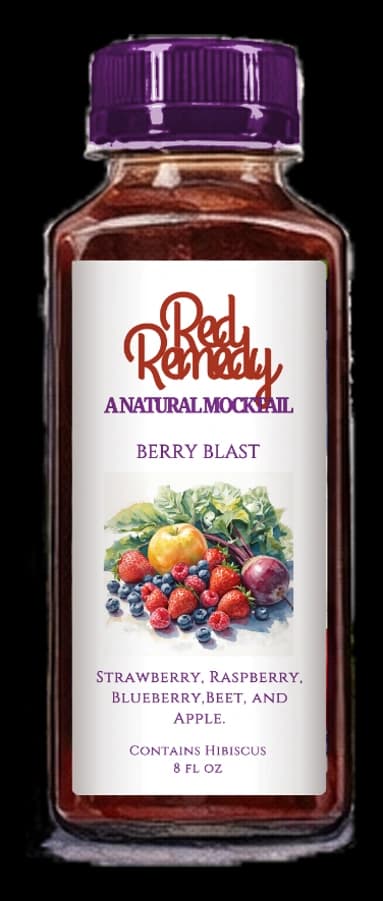 Red Remedy Berry Blast, 8 oz bottle, sold in threes