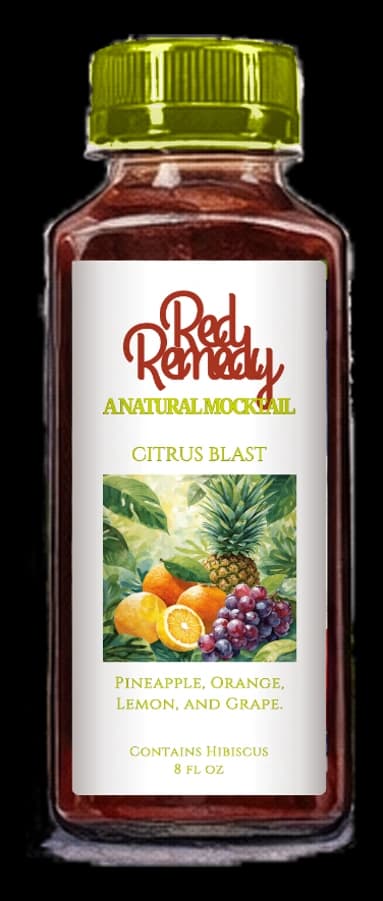 Red Remedy Citrus Blast, 8 oz bottle, sold in threes